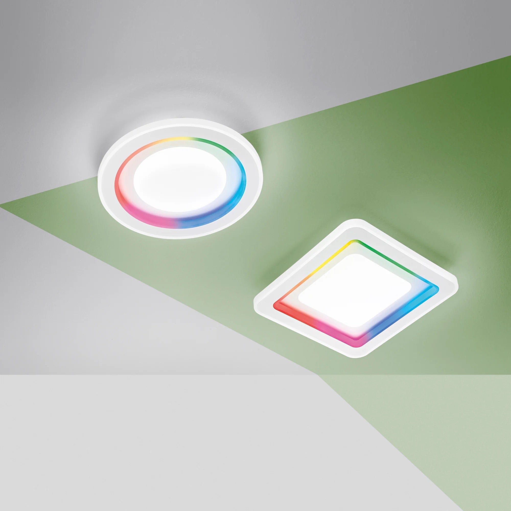 DYGITAL ROUND WHITE LED CEILING LAMP 40W 4310LM CCT+RGB WITH REMOTE CONTROL 48X6.8CM